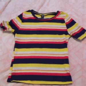 Striped crop top